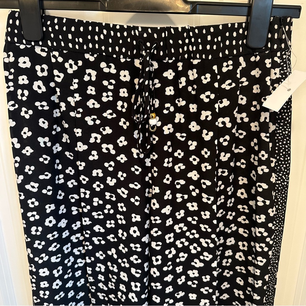 SOLD! on Ebay MaxMara label cut Made in Italy Silk Wide-leg joggers M 165/88A - Picture 8 of 12